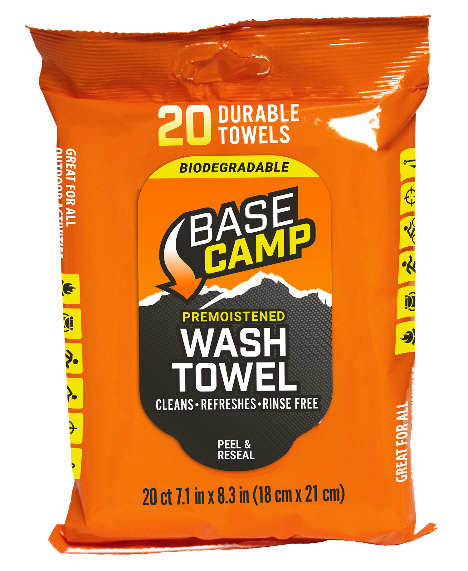 Dead Down Wind 1356 Base Camp Wash Towel Odorless 20 Per Pkg