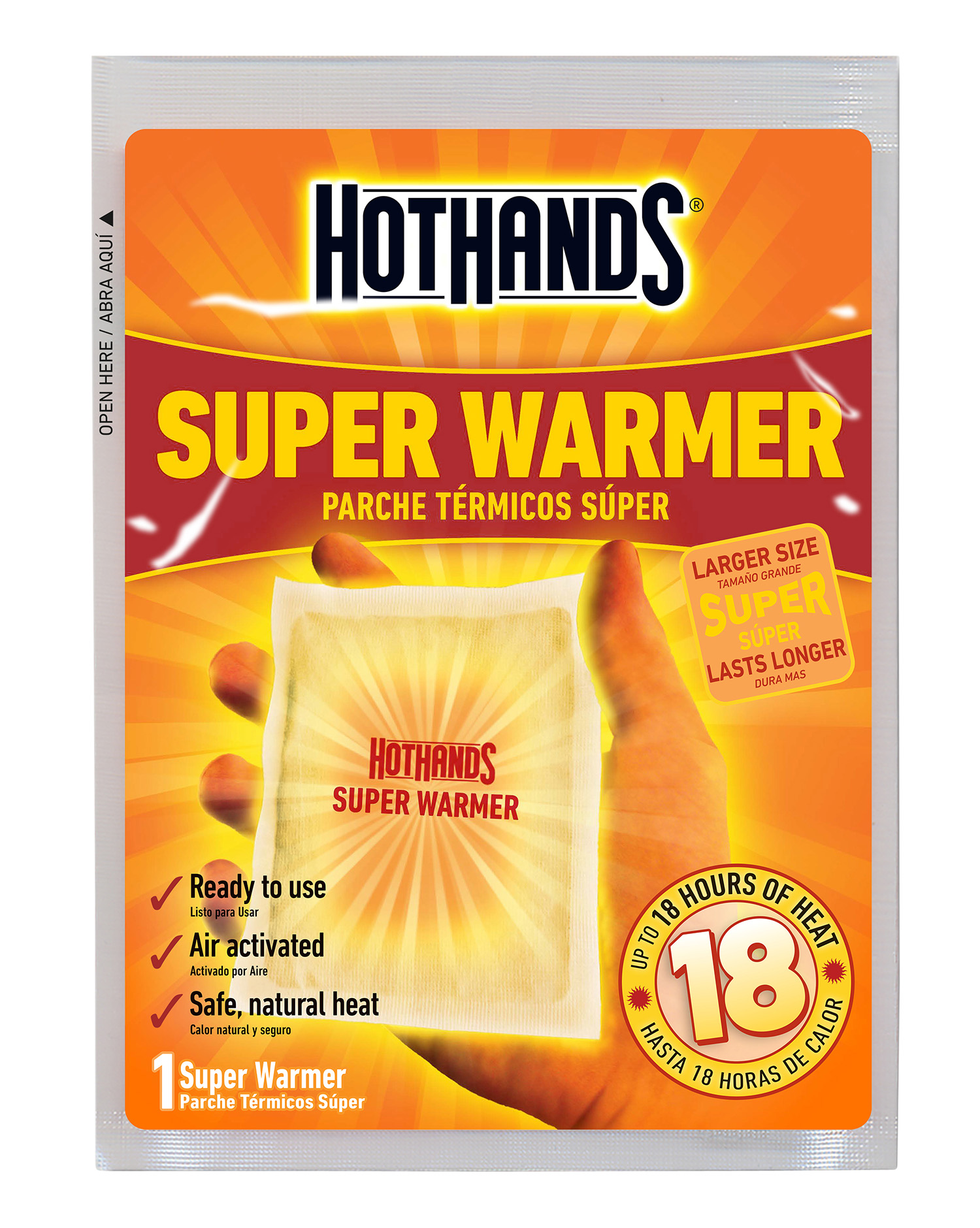 HOTHANDS INSOLE FOOT WARMER 5 PAIRS PER BAG 9 HOUR W/ADHSV