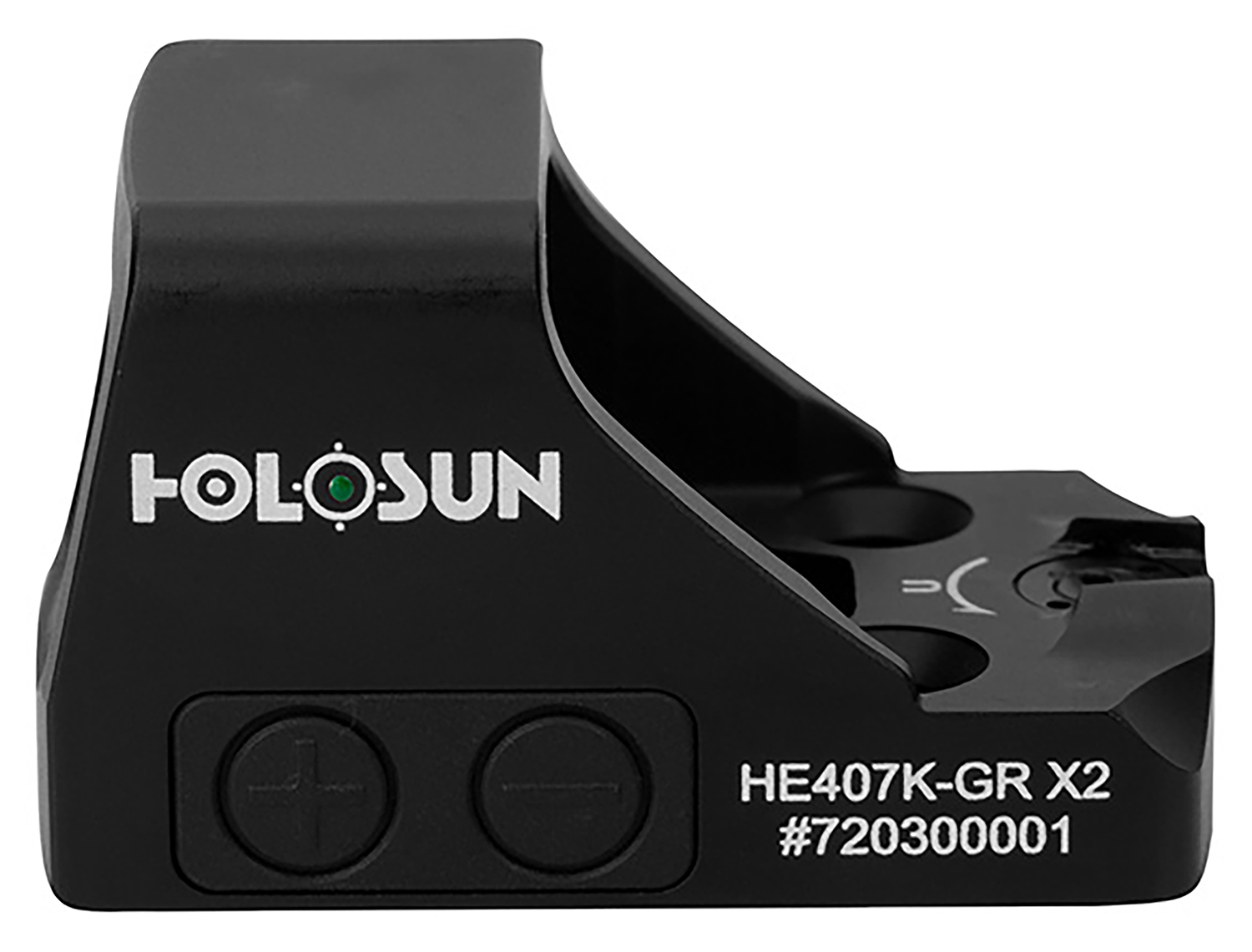 Holosun HE407KGRX2 HE407K- GR X2  Black Anodized 0.85 x 0.77 6 MOA Green Dot Reticle