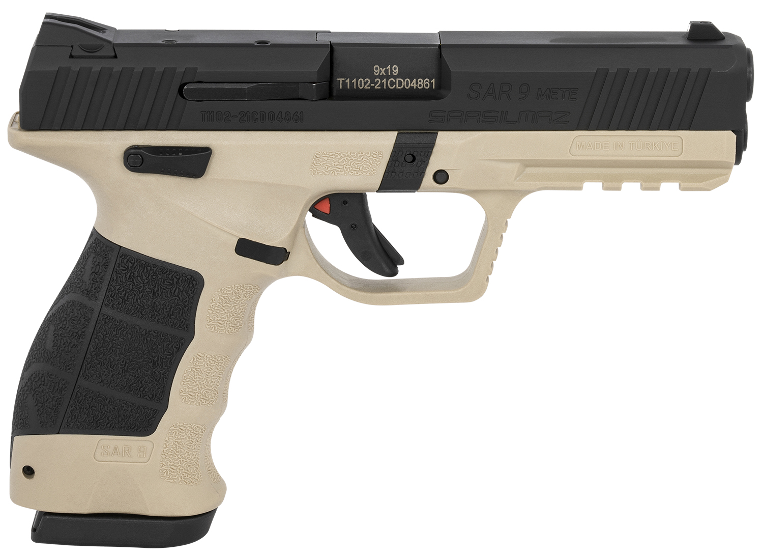 Sar USA SAR9METESABL SAR9 Mete Safari 9mm Luger 4.50