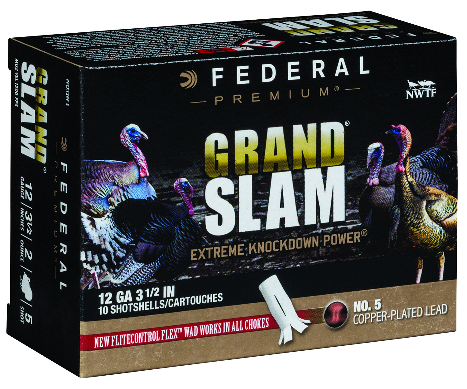 Federal PFCX139F5 Premium Grand Slam 12 Gauge 3.50