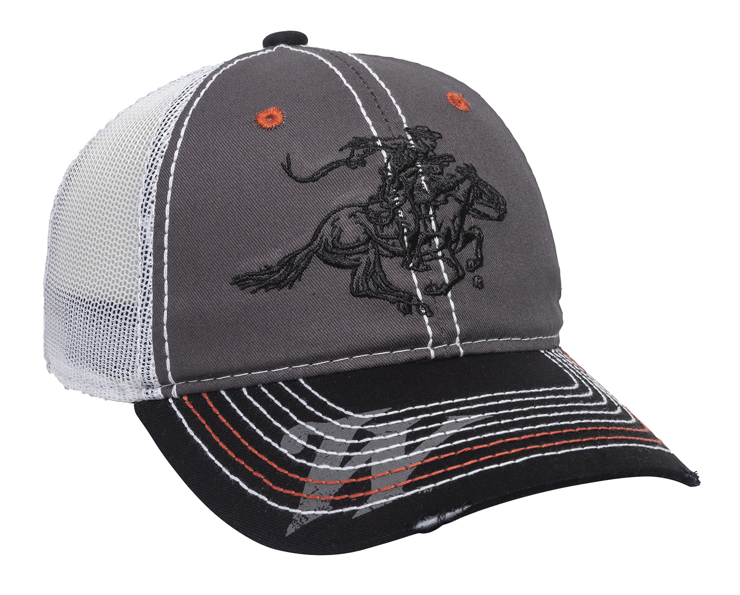 Outdoor Cap WIN35B Winchester Cap Cotton Twill Black/Charcoal/White Unstructured OSFA