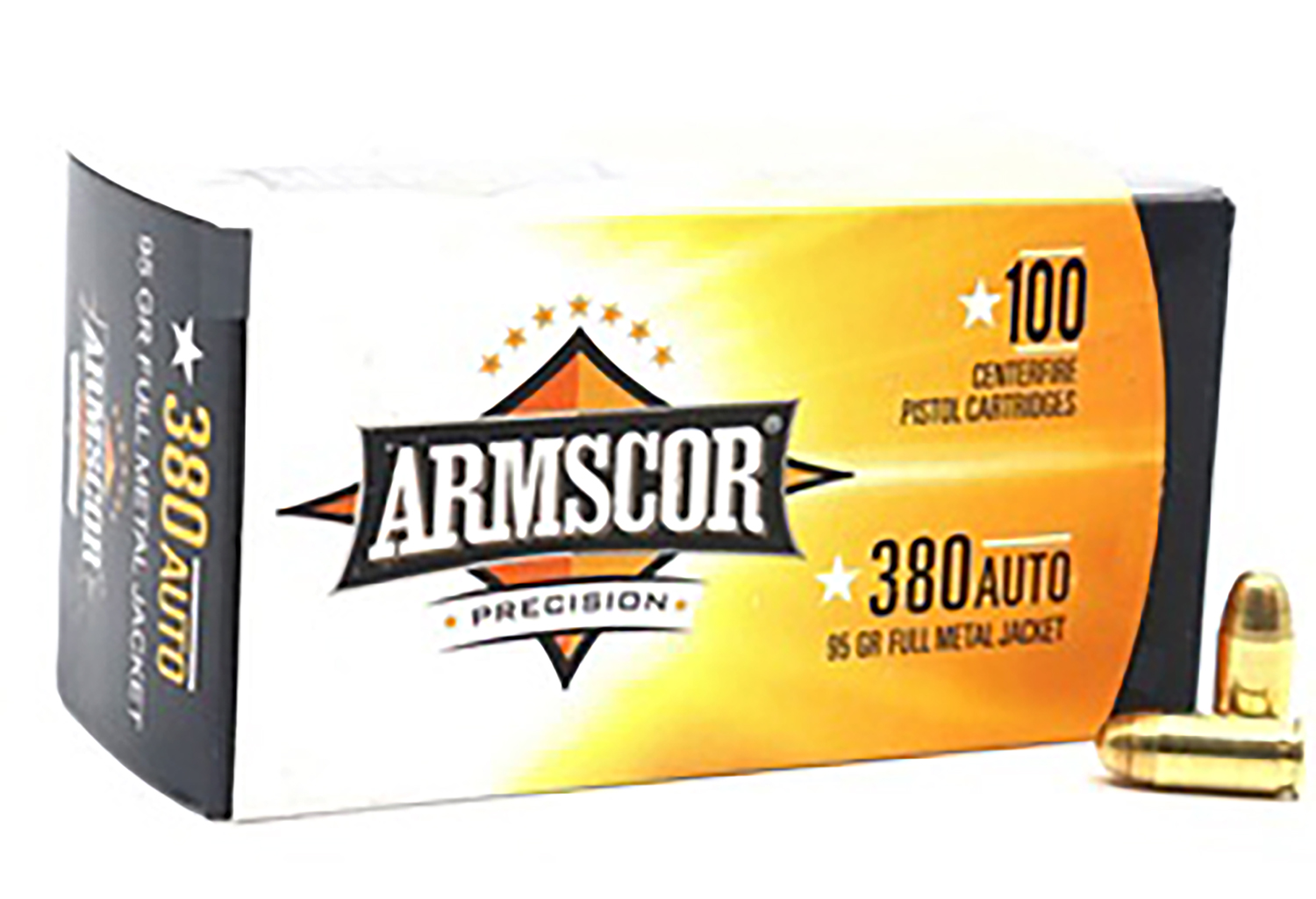 ARMSCOR 380 ACP 95GR FMJ 100RD 12BX/CS