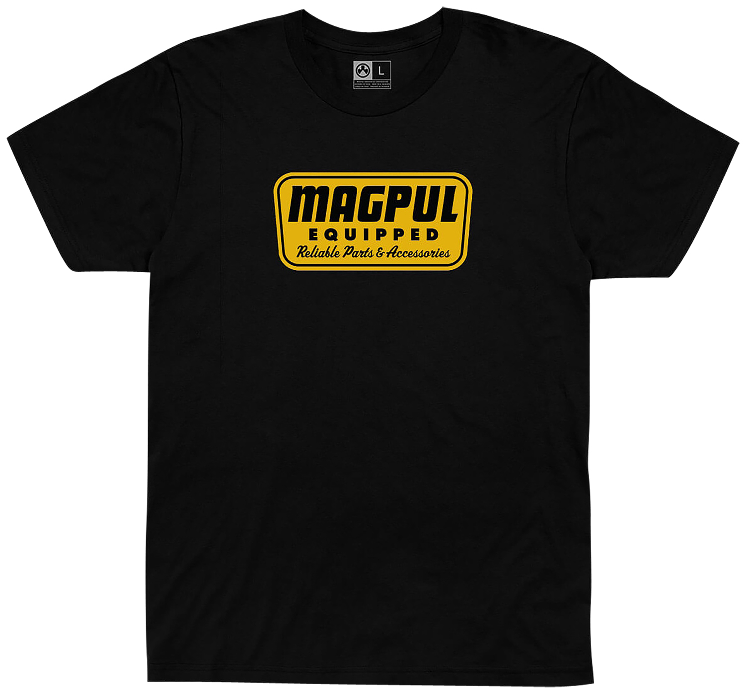 Magpul MAG1205-001-2X Equipped T-Shirt Black Short Sleeve 2XL