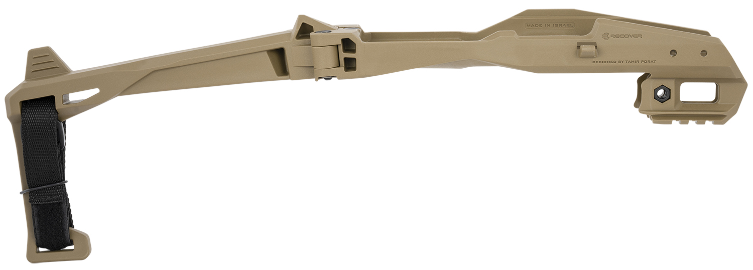 Recover Tactical 2021S-02 Tactical 20/21 Stabilizer Kit  Synthetic Tan Brace with Strap, Charging Handles, Minimalist Sling & Picatinny Rails for Large Frame Glock