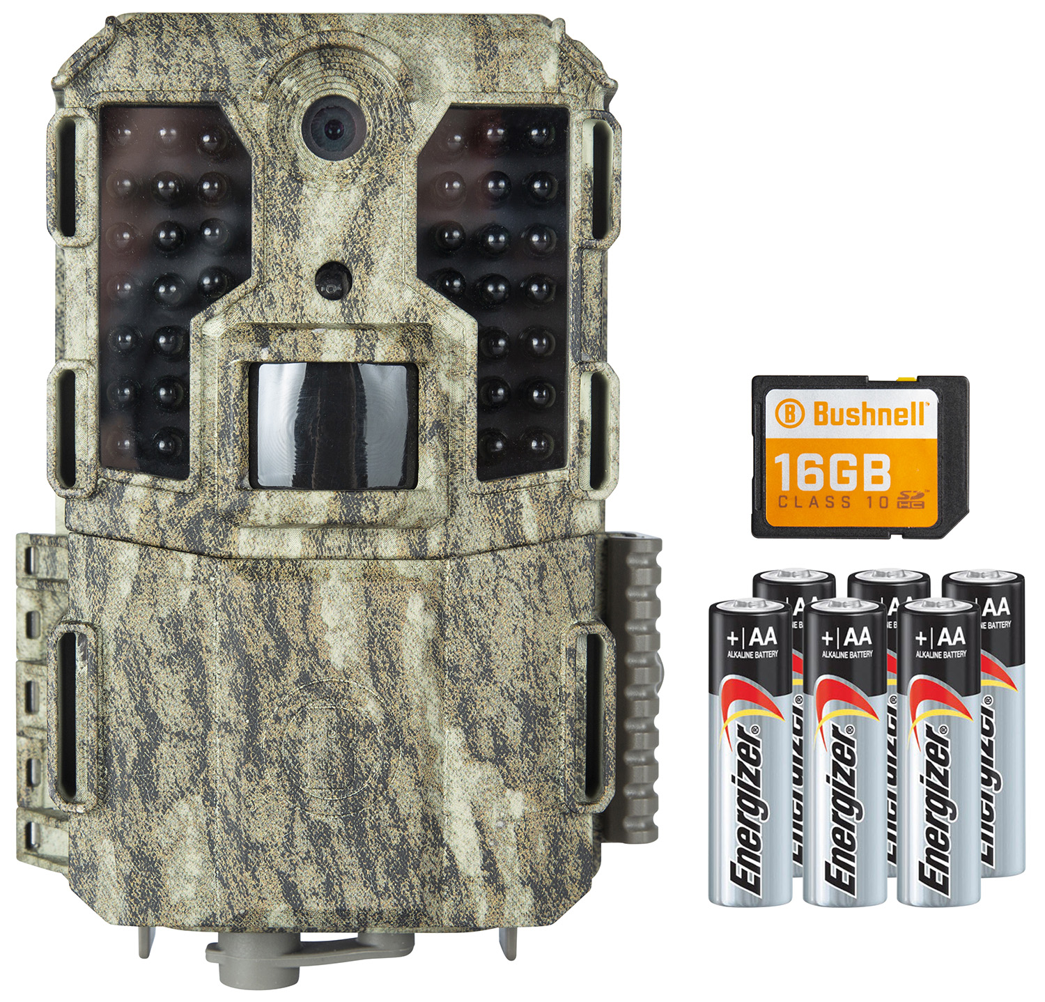 Bushnell 119930CWM Prime L20 Tree Bark Camo Text LCD Display 3/12/20MP Resolution Red Glow Flash SD Card Slot/Up to 32GB Memory