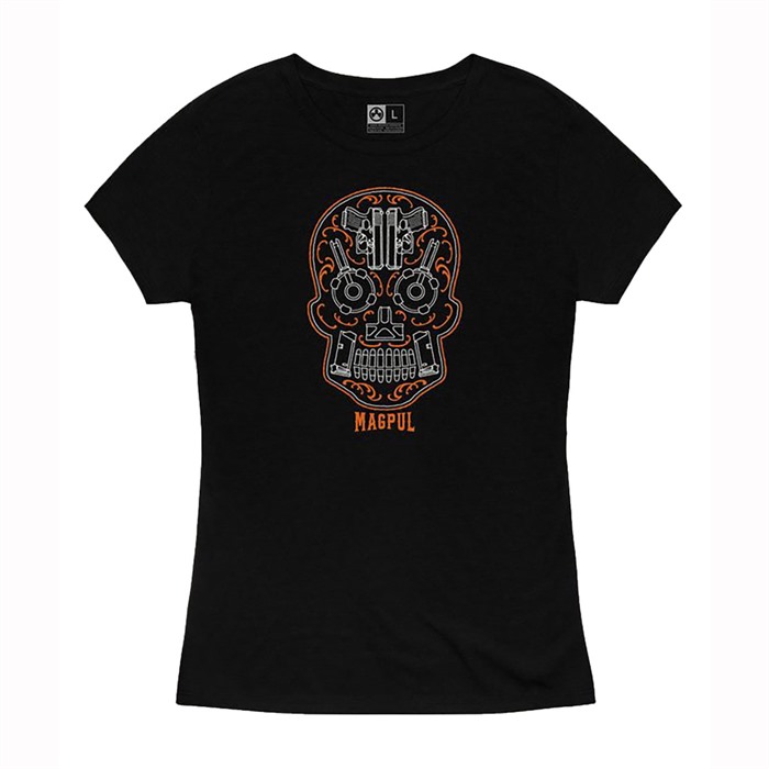 MAGPUL WMNS SUGAR SKULL TSHRT BLK LG