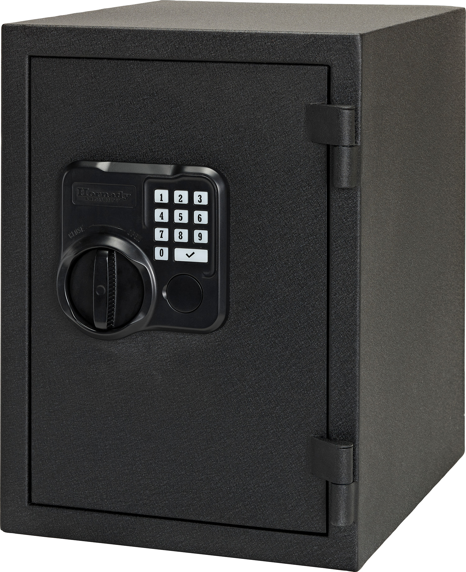 Hornady 95407 Fireproof Safe  Keypad/Key Entry Black Powder Coat Black Holds 2 Handguns Steel