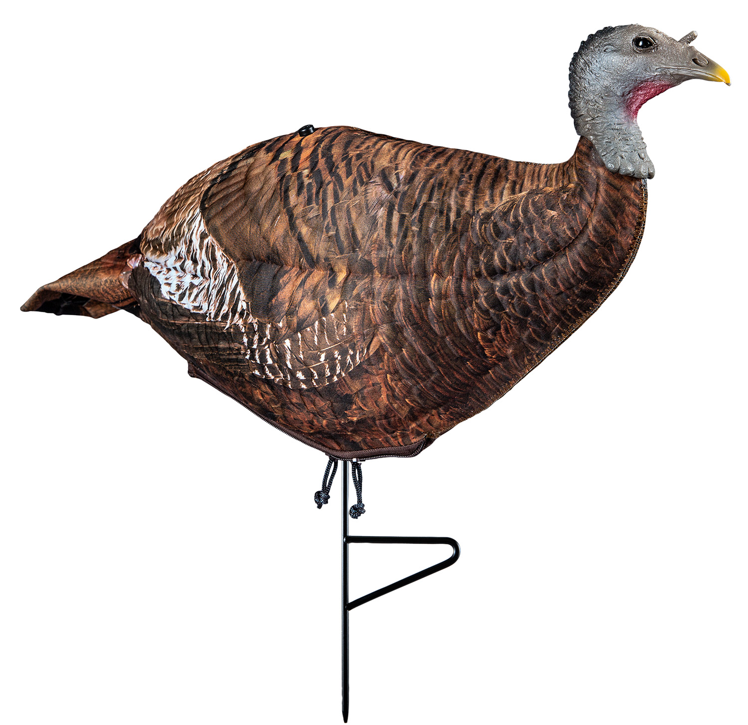 Primos 69070 Photoform Leading Hen Turkey, Lightweight/Flexible/Collapsible Foam, Life Like Head Detail