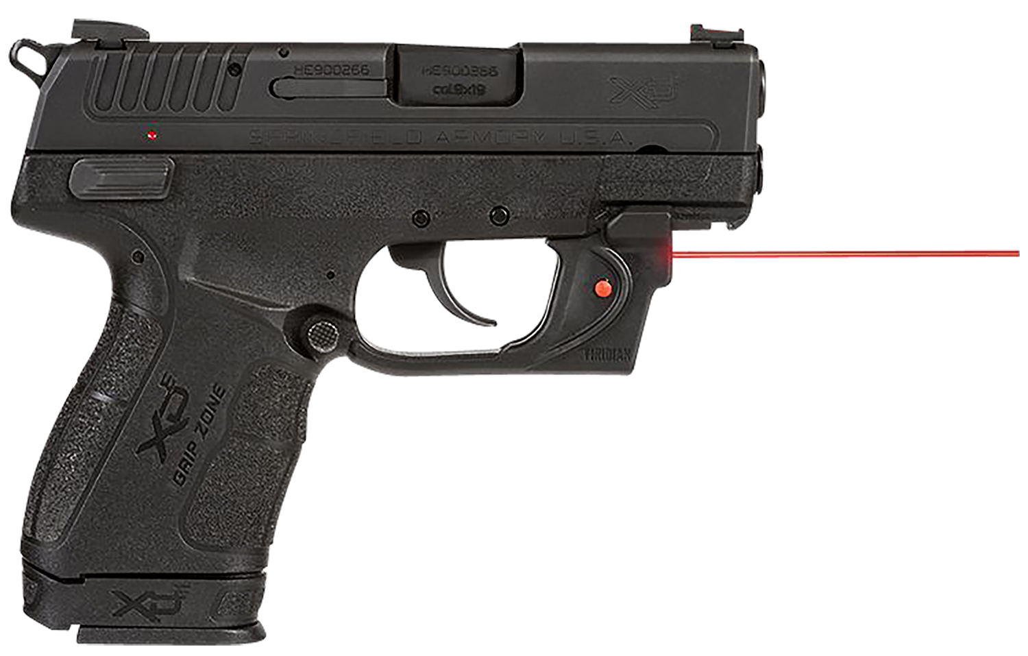 Viridian E Series Red Laser Sight for Springfield XDe Black