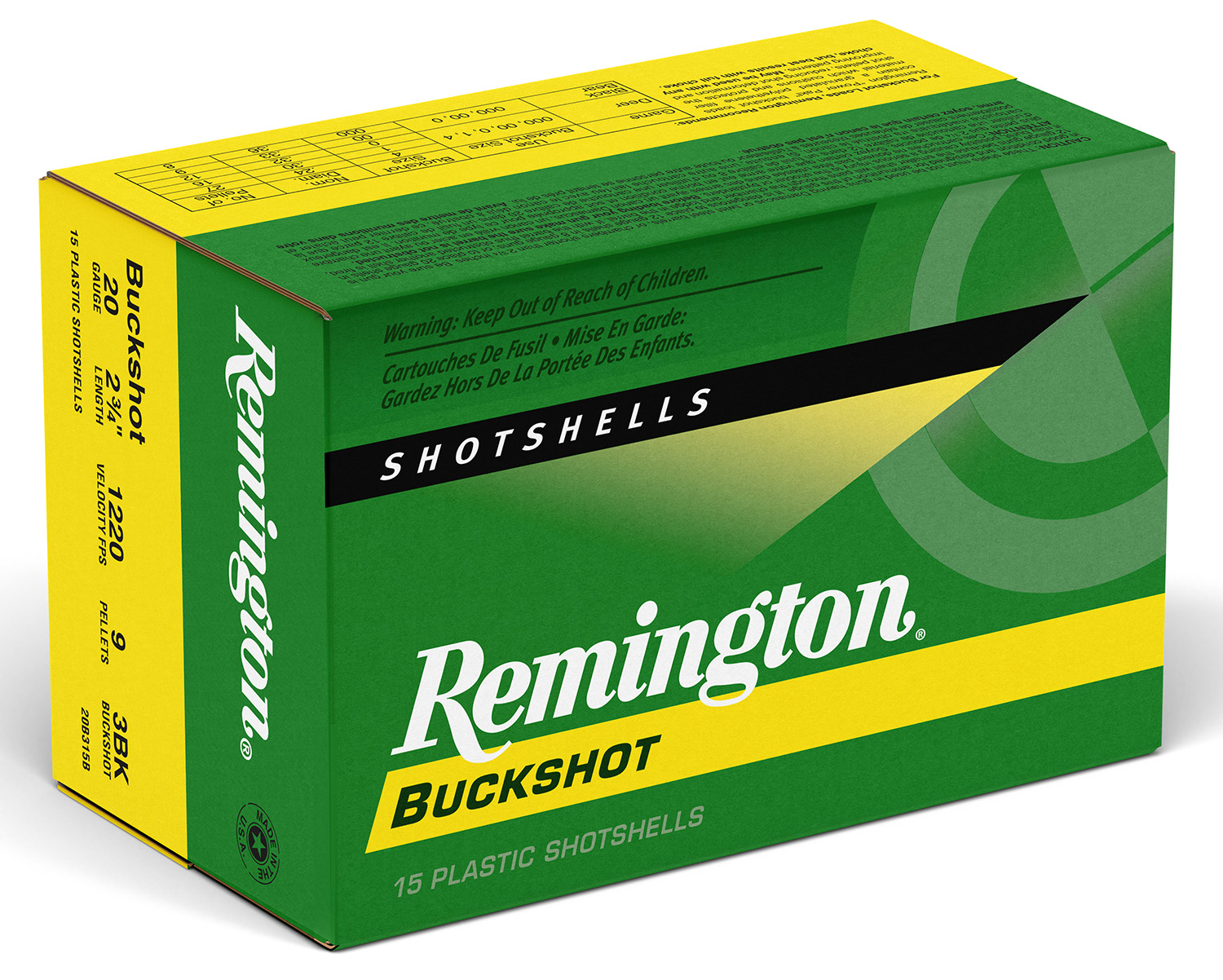 Remington Ammunition 26877 Express Buckshot 20 Gauge 2.75