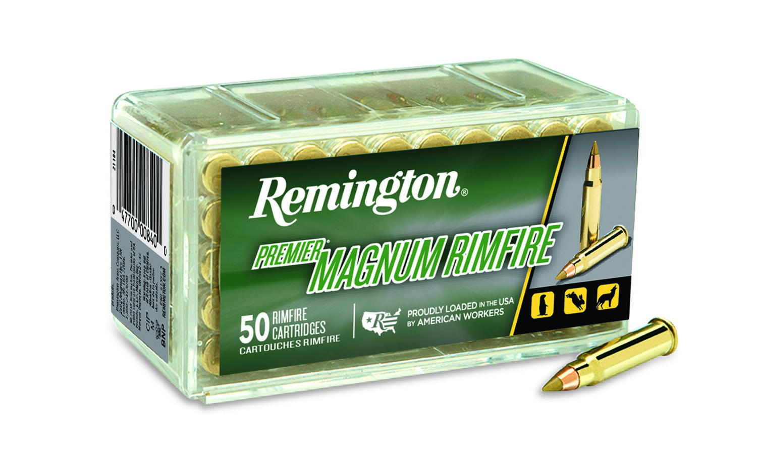 Remington Ammunition 20023 Premier Magnum Rimfire 17 HMR 17 gr Jacket Hollow Point 50 Per Box/ 40 Cs