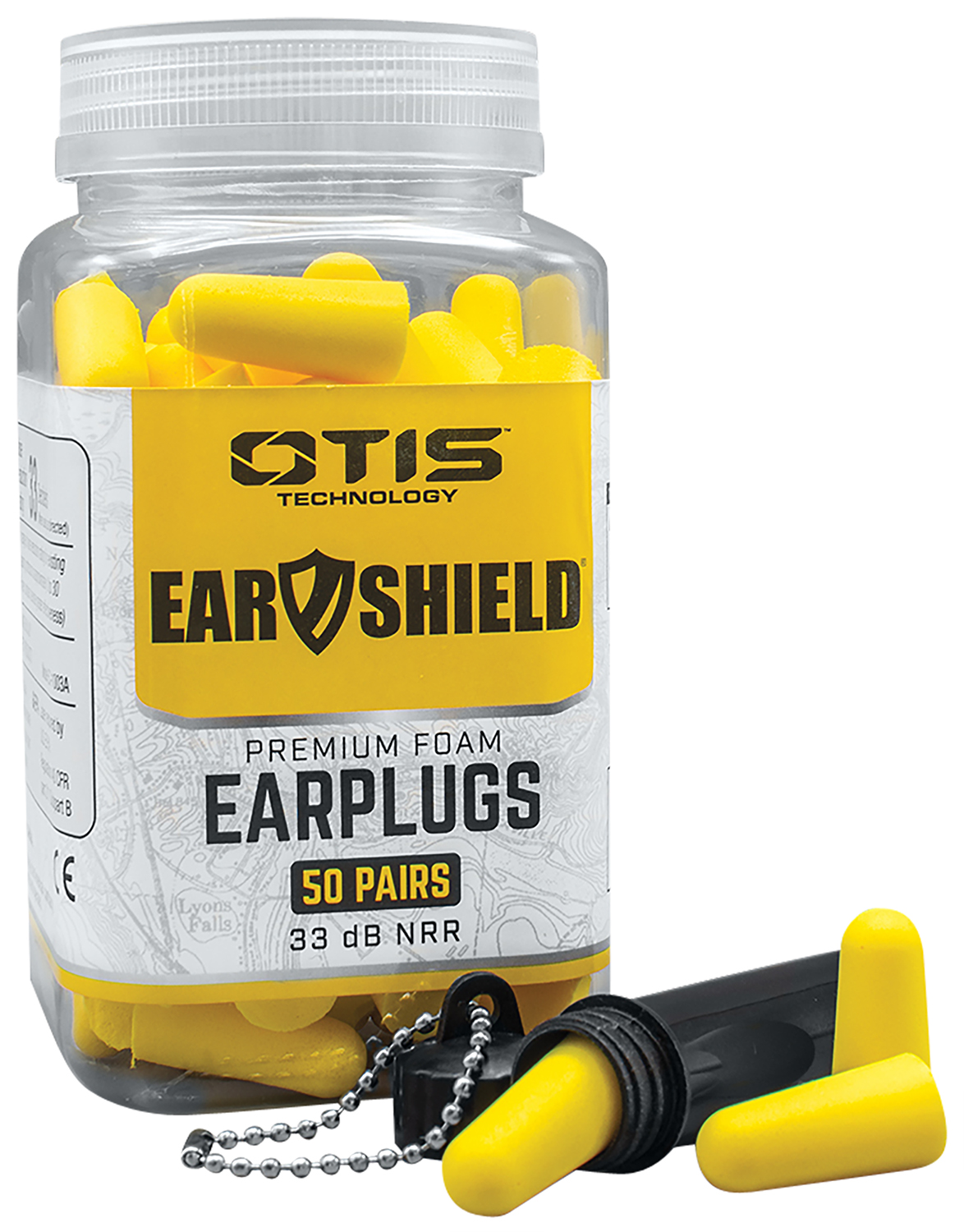 Otis FGESHFPNC50 Ear Shield Premium Earplugs Foam 33 dB In The Ear Yellow 50 Pair