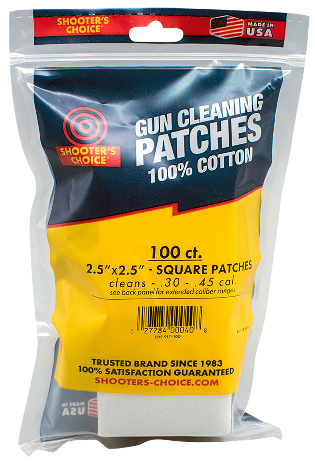 OTIS SHOOTERS CHOICE CLEANING PATCHES 2.5