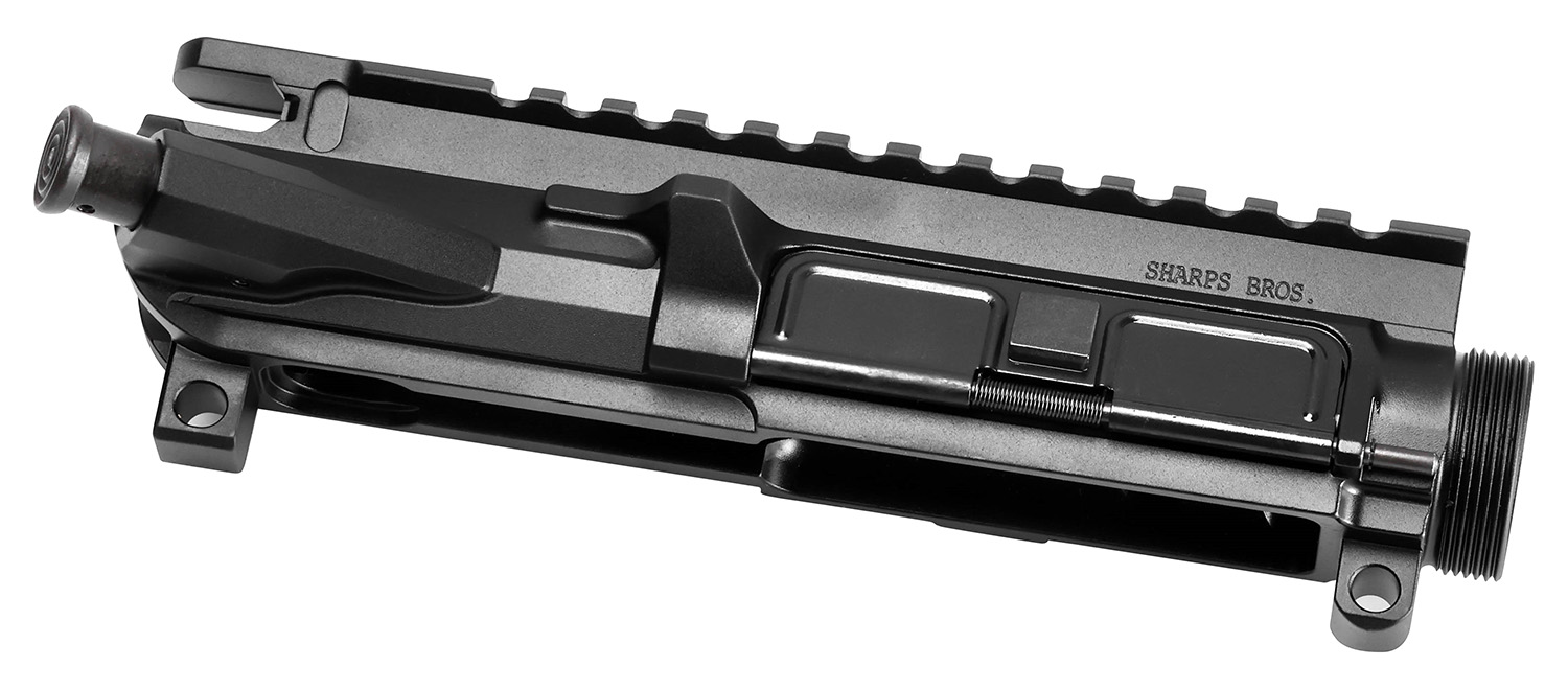 Sharps Bros SBUR04 Billet Upper  Stripped with Forward Assist & Dust Cover Black Anodized Aluminum Receiver for AR-15