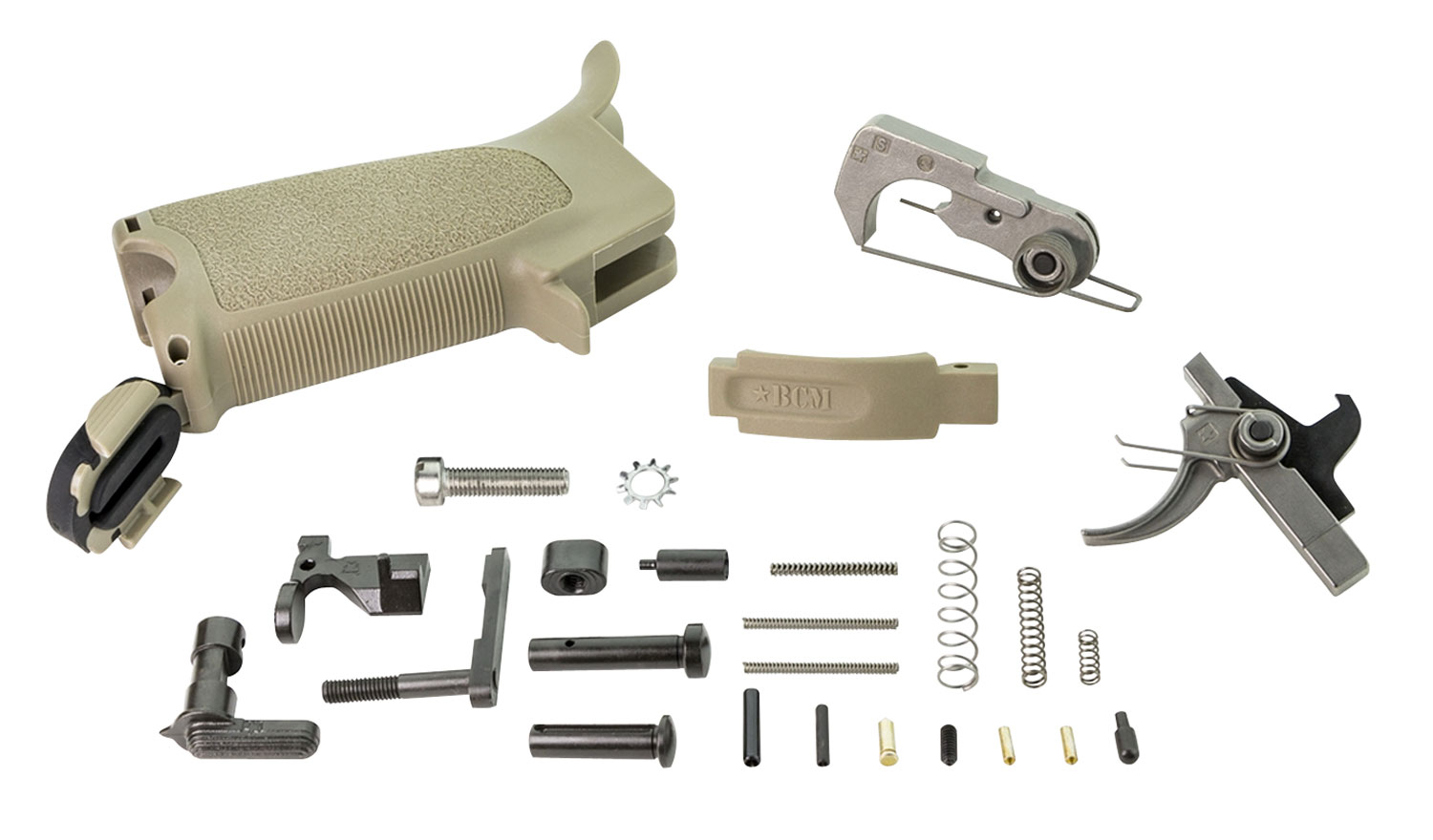 BCM PARTS KIT LOWER FDE FOR AR-15