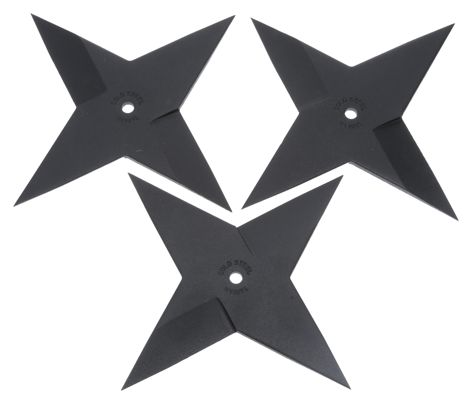 COLD STEEL MEDIUM SURE STRIKE THROWING STAR 3PACK BLACK KC Small Arms
