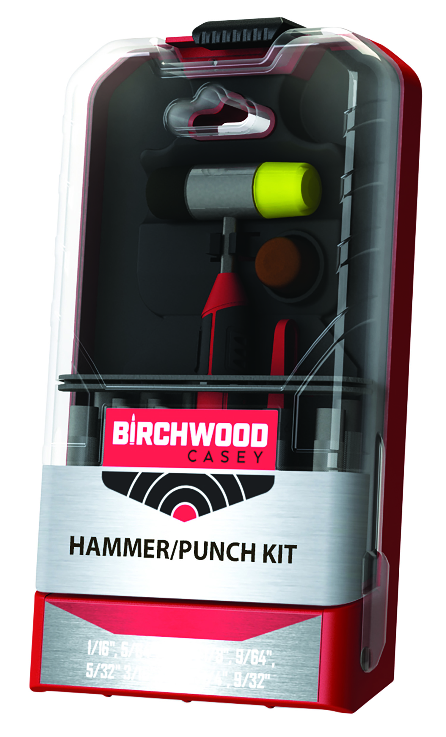 Birchwood Casey ARPNCHHMKIT Hammer & Punch Kit  Black/Red AR Platform Firearm 19 Pieces