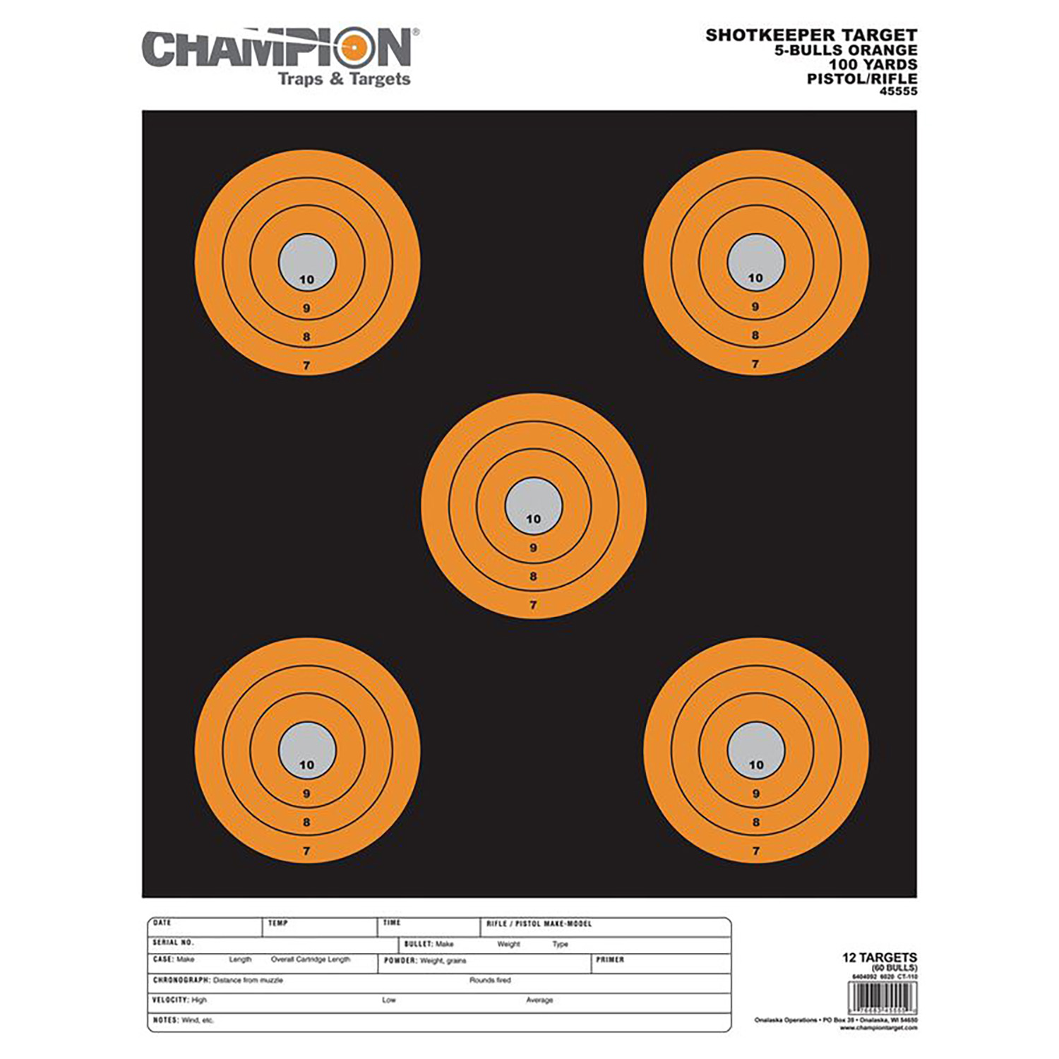 Champion Targets 45555 Shotkeeper  5