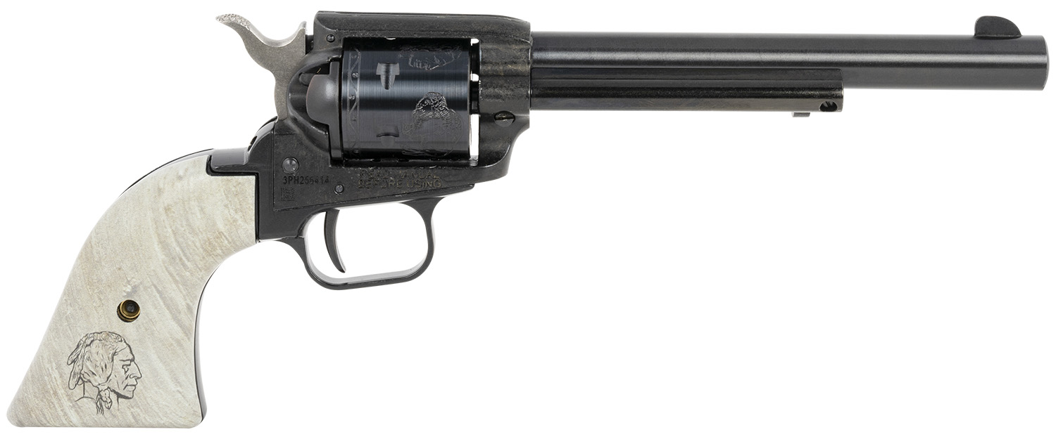 Heritage Mfg RR22MB6ENBN Rough Rider 22 LR 22 WMR 6 Shot 6 50 Black 