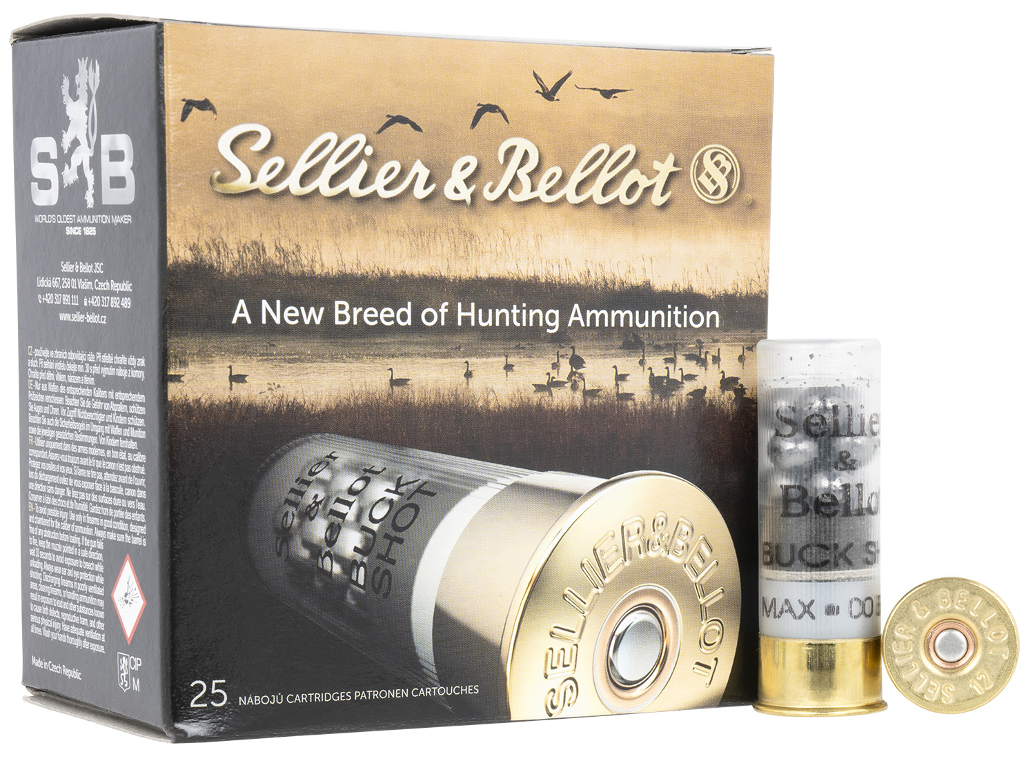 Sellier & Bellot SB12BSG Hunting  12 Gauge 2.75