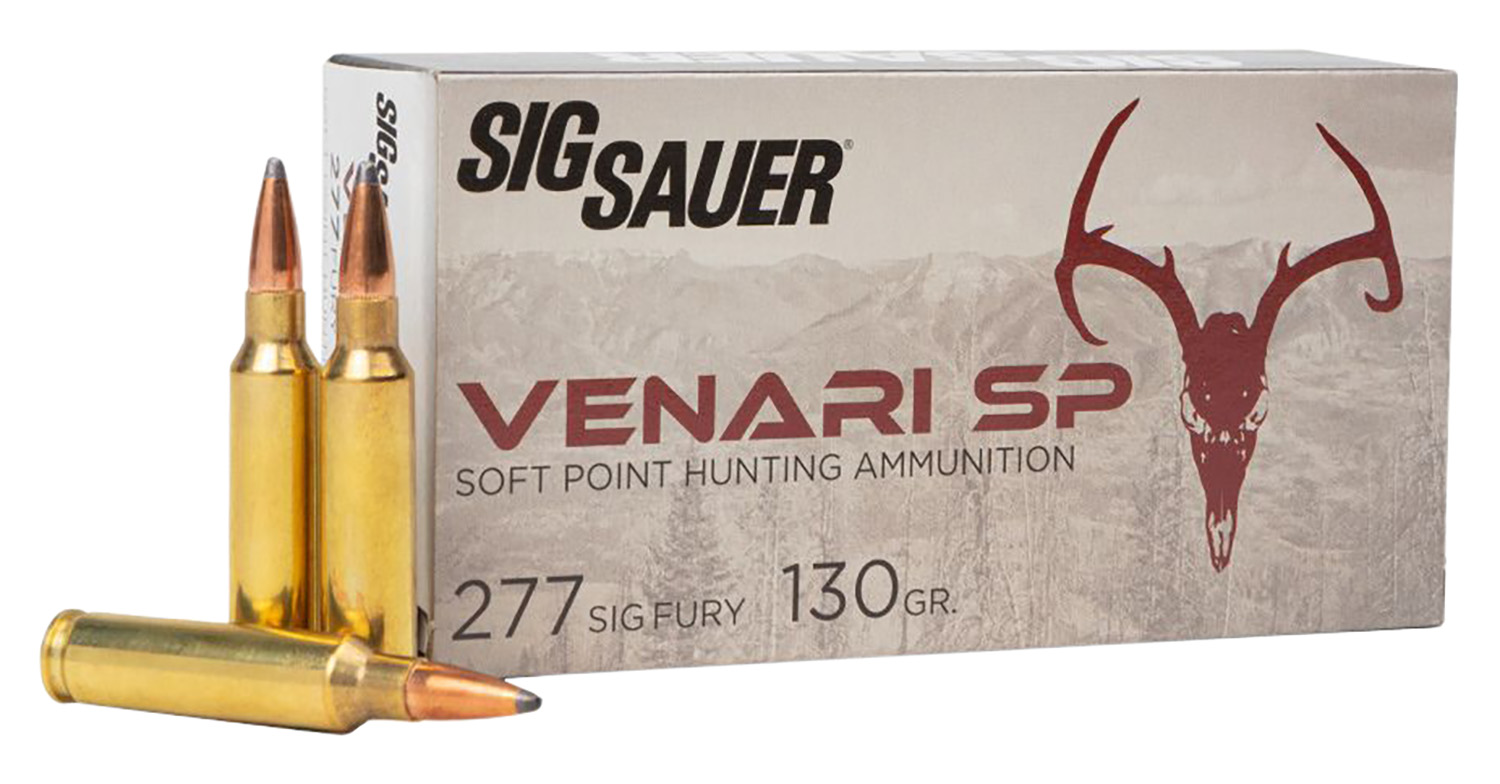 Sig Sauer V277SFSP13020 Venari  277 Sig Fury 130 gr Soft Point 20 Per Box 10 Cs