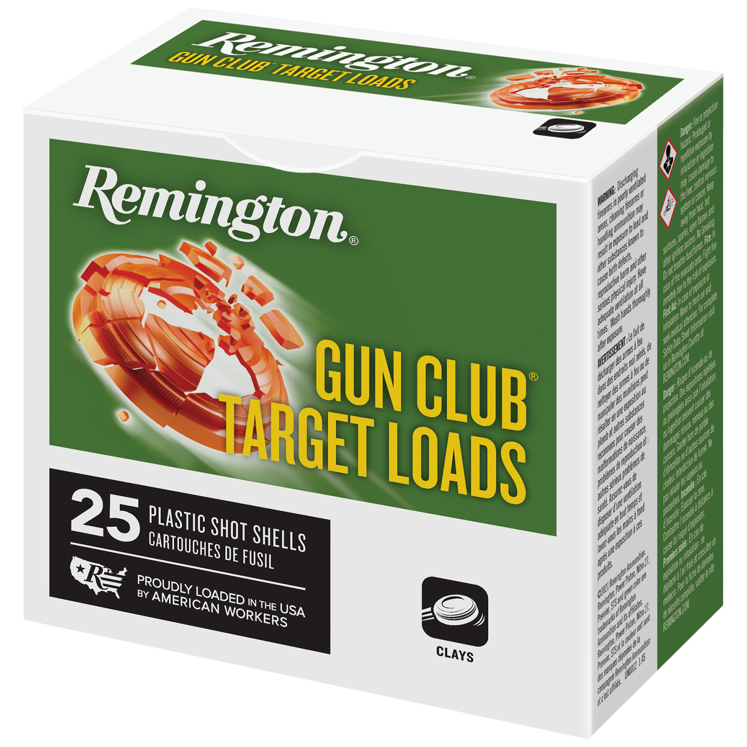Remington Ammunition R20035 Gun Club 12 Gauge 2.75" 1 oz 1250 fps 7.5