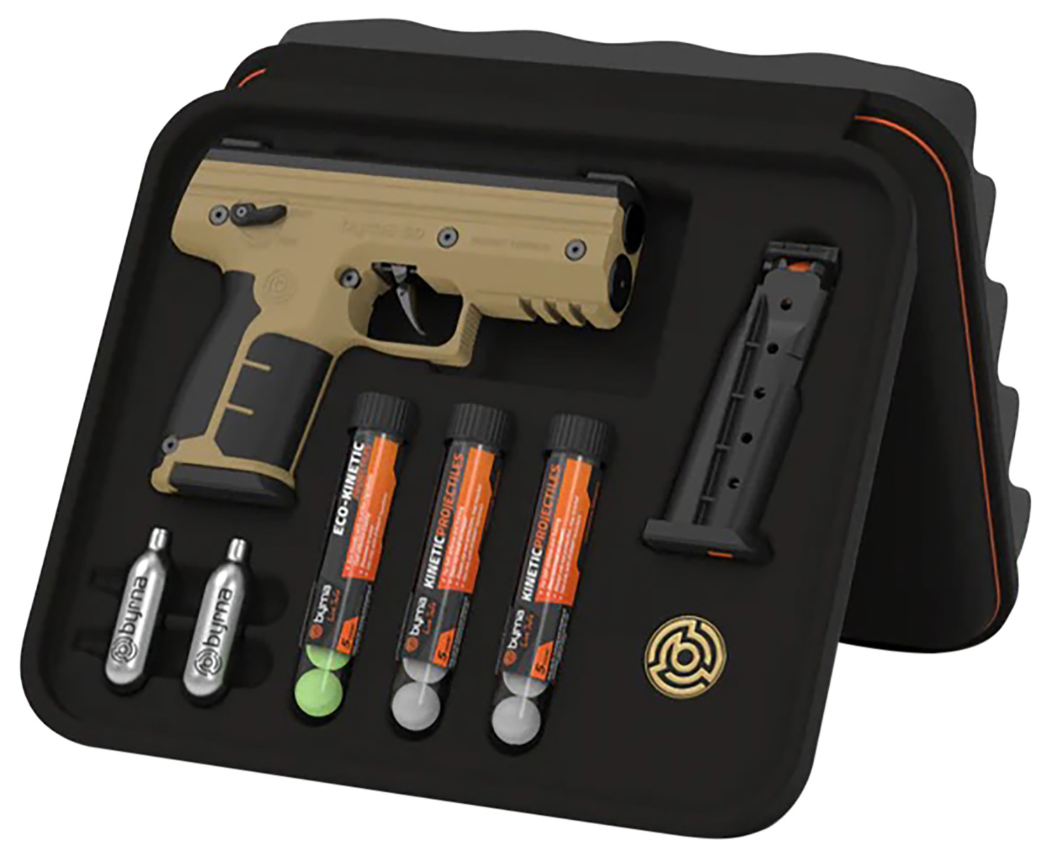 BYRNA SD KINETIC KIT TAN W/ 2 MAGS & PROJECTILES