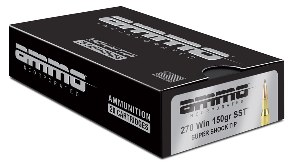 Ammo Inc 270W150SSTA20 Signature  270 Win 150 gr Super Shock Tip 20 Per Box/ 10 Case