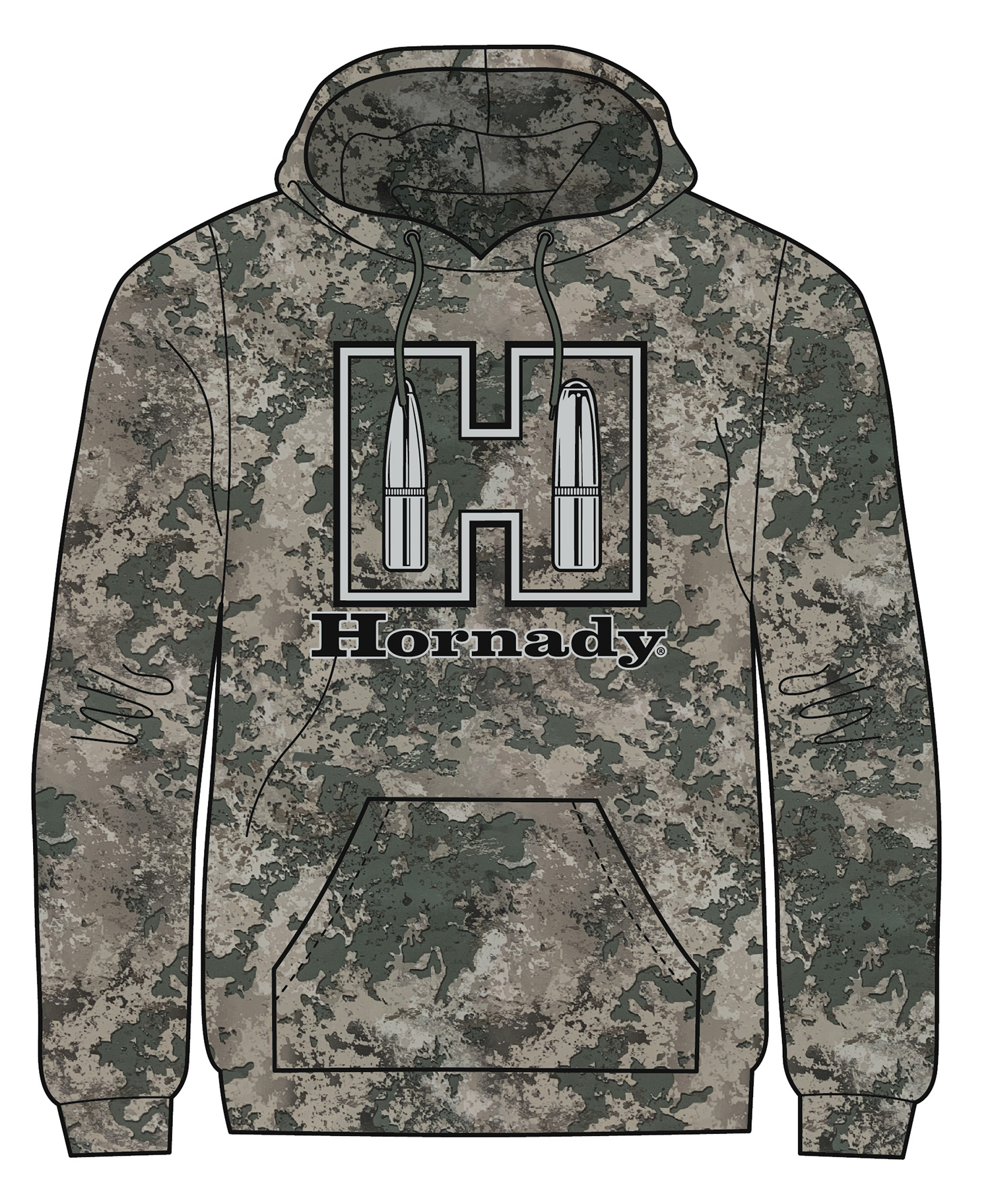 Hornady 99596XXL Fleece  Camo Long Sleeve 2XL