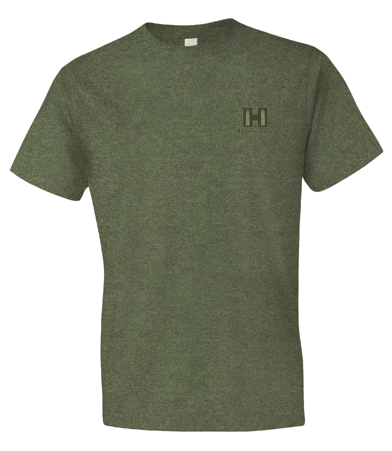 Hornady 99600L Hornady T-Shirt  OD Green Cotton/Polyester Short Sleeve Large