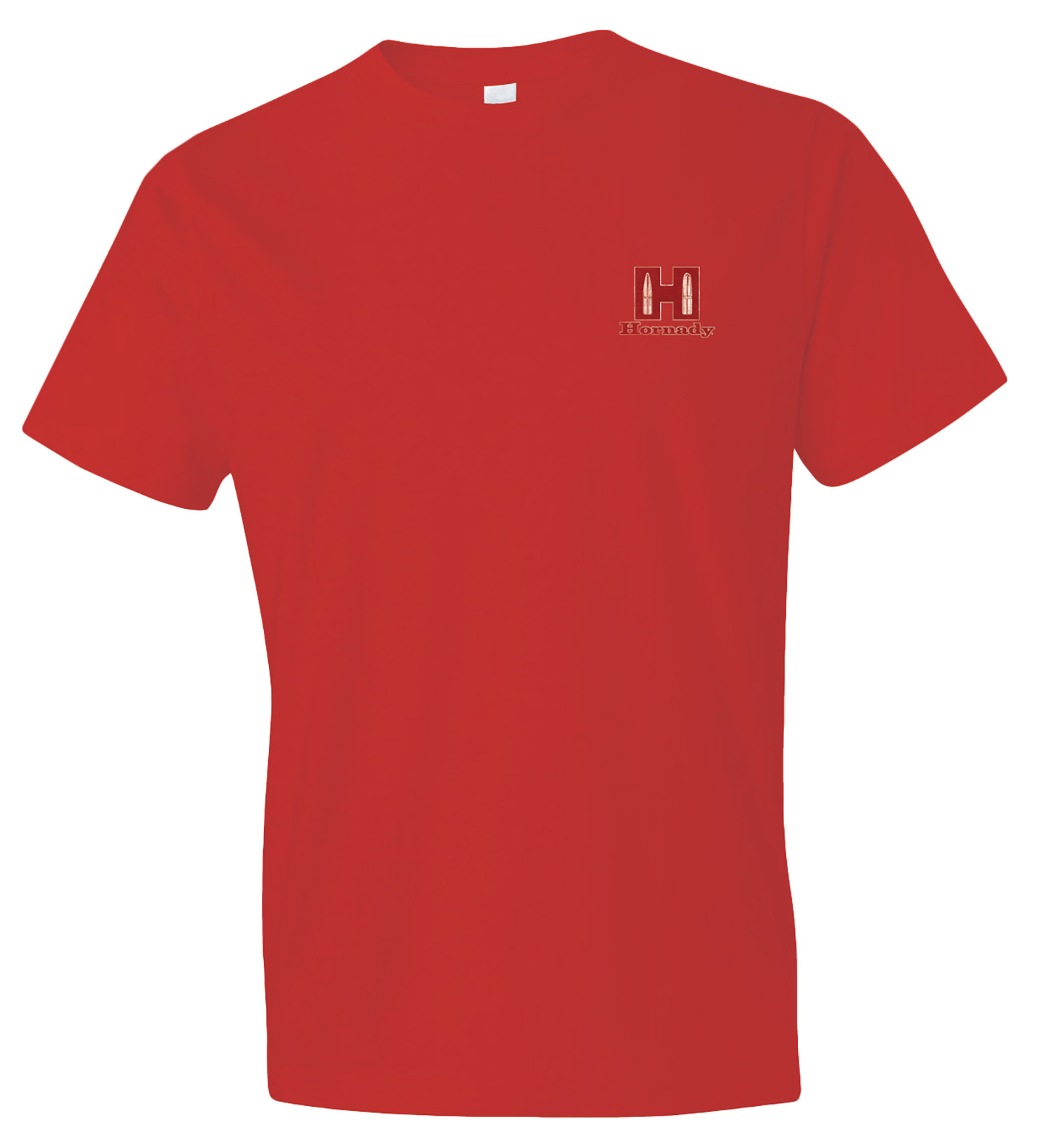 Hornady 99601L Hornady T-Shirt  Red Cotton/Polyester Short Sleeve Large
