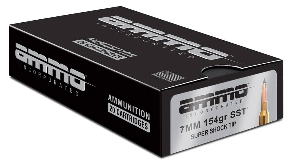 Ammo Inc 7MM154SSTA20 Signature  7mm Rem Mag 154 gr Super Shock Tip 20 Per Box/ 10 Case