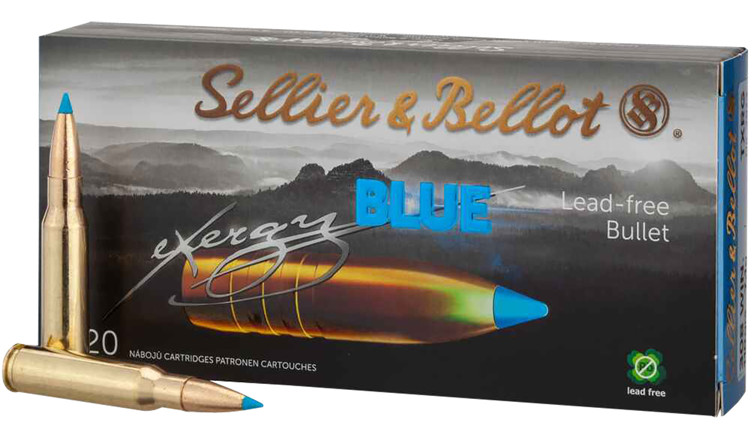 Sellier & Bellot SB308XA eXergy  308 Cal 165 gr TAC-EX-Blue 20 Per Box/ 12 Cs