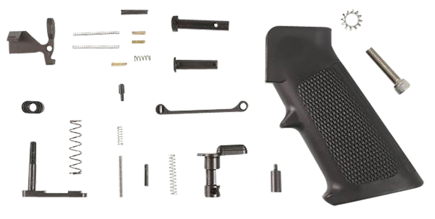 Radikal 900010 Lower Parts Kit  With Black Polymer A2 Grip for AR-15