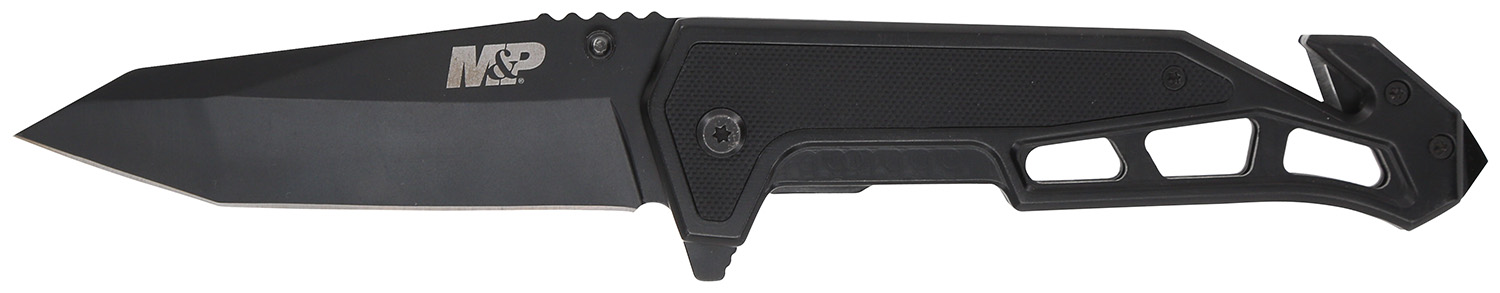 Smith & Wesson Knives 1160826 M&P Body Guard Folding Plain Black 8Cr13MoV SS Blade 5.26