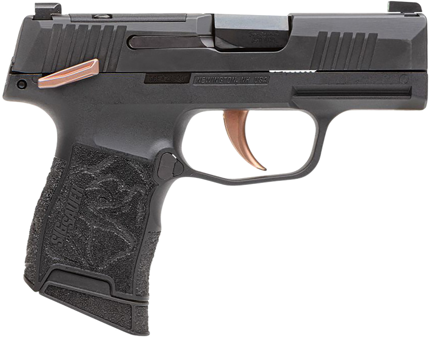 SIG P365 ROSE .380ACP XRAY-3 NGT SGHT OR (2)10RD MAN SFT BK