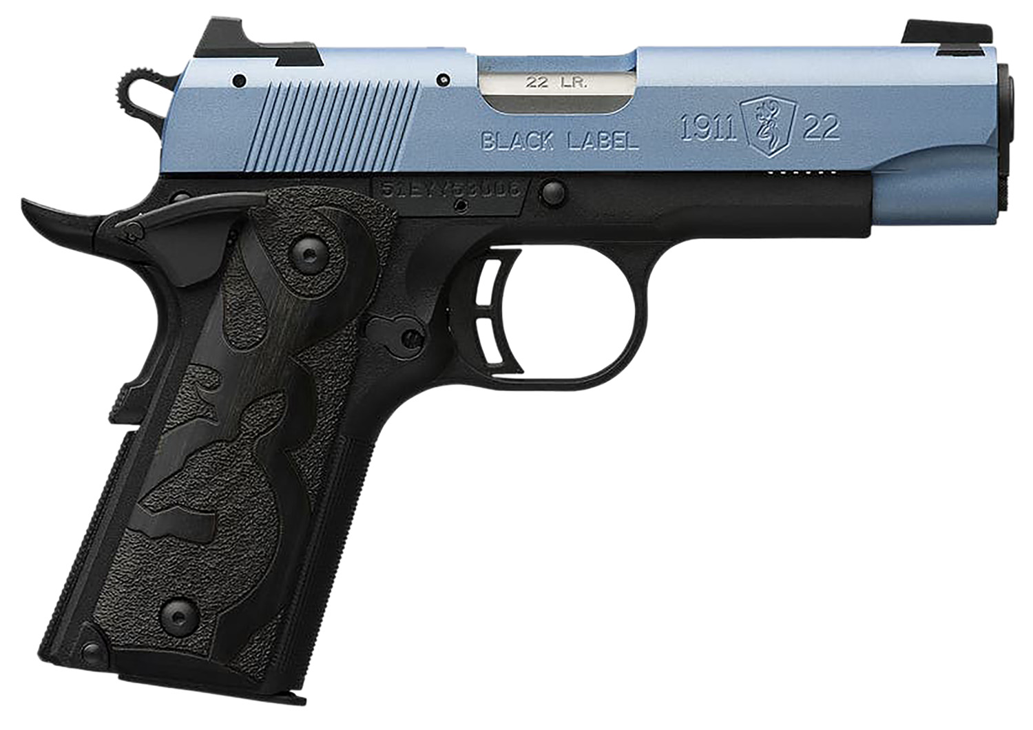 BROWNING 1911-22 BLACK LABEL .22LR 3.58 COMP POLAR BLUE*