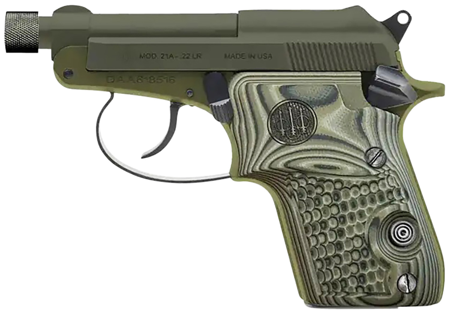 Beretta USA SPEC0695A 21A Bobcat Kale Slushy Compact Compact 22 LR 7+1 2.90