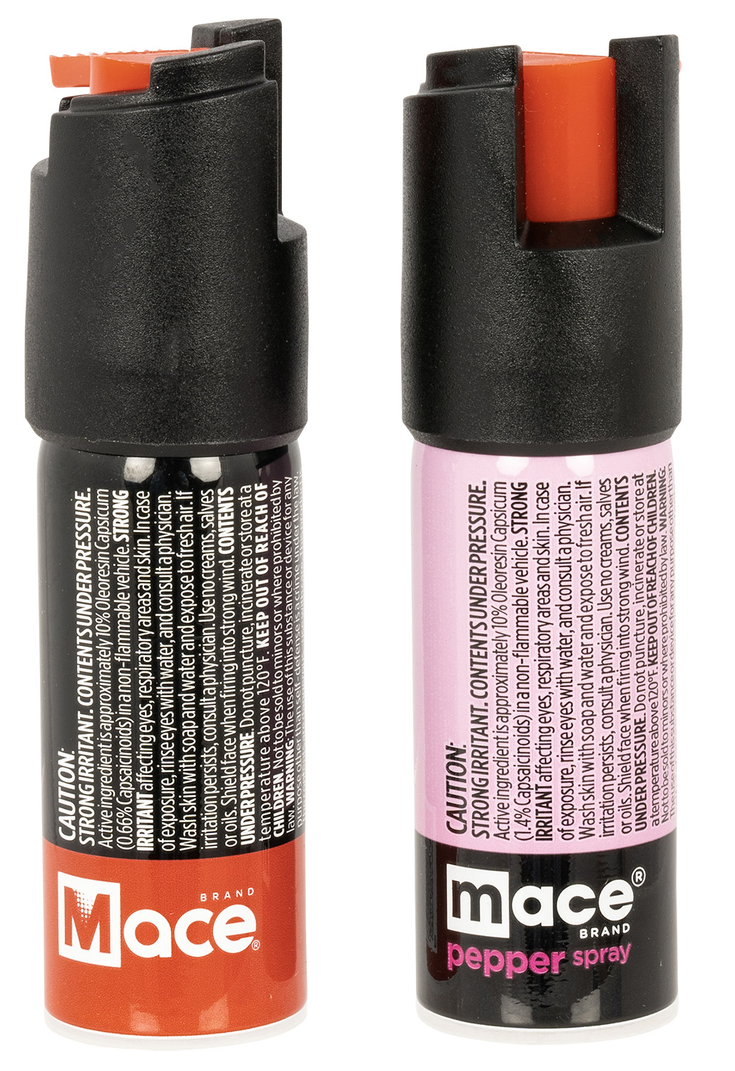 Mace 60002 Twist Lock Pepper Spray OC Pepper 15 Bursts Range 10 ft 0.75 oz 2 Pack
