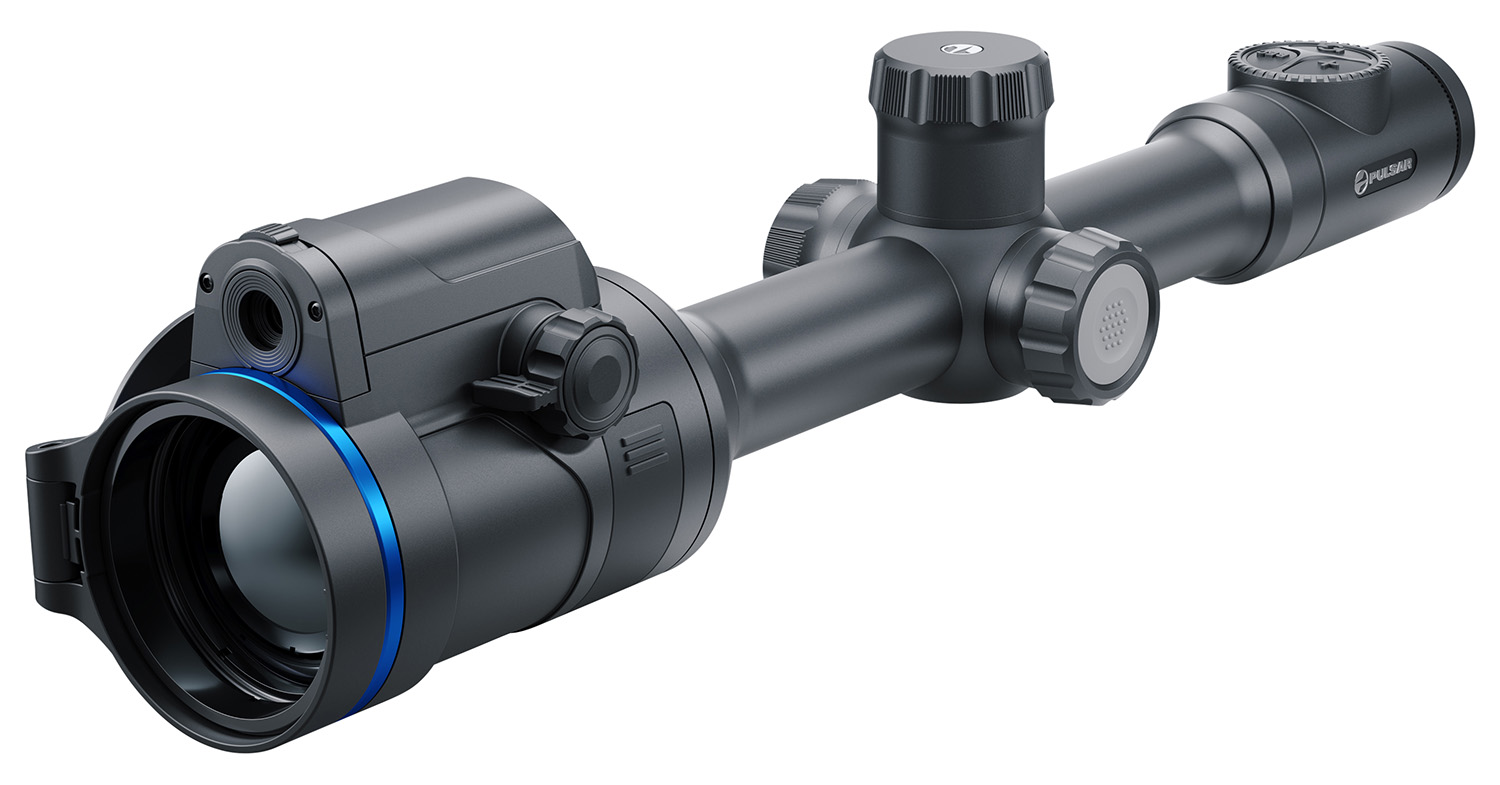 Pulsar PL76572 Thermion Duo DXP55 Thermal Rifle Scope Black Anodized 2-16x50 Thermal/4-32x35 Digital Multi Reticle 640x480, 50Hz Resolution