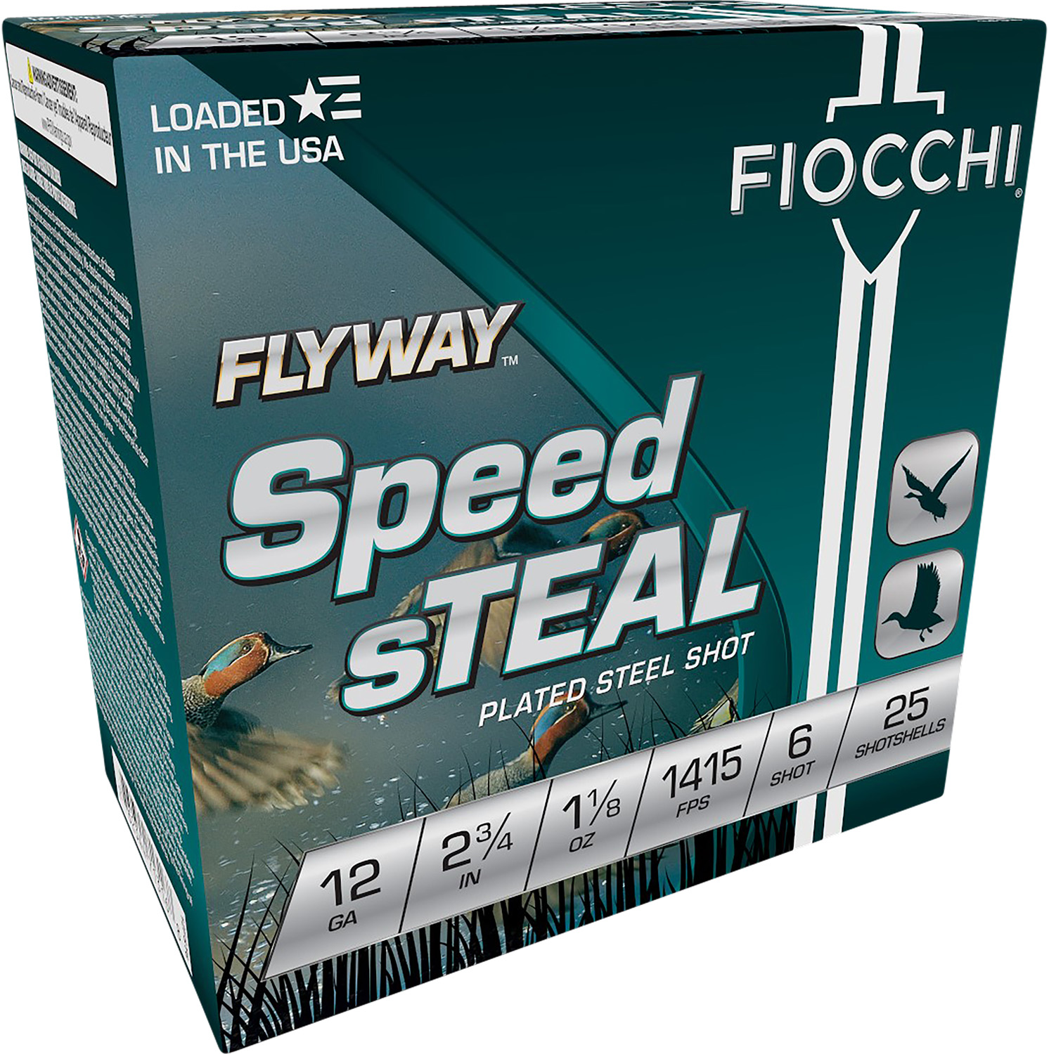 FIOCCHI FLYWAY STEEL 12GA 2.75 #6 1415FPS 1-1/8 25RD 10BX/CS