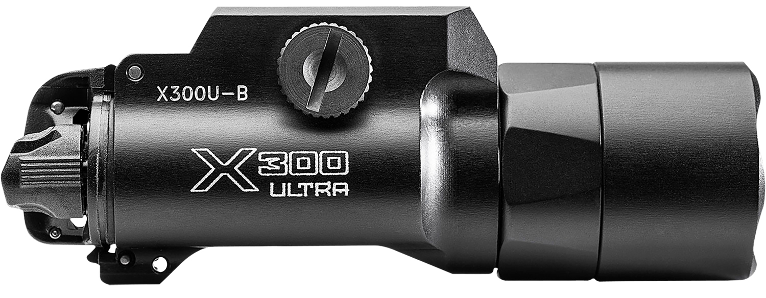 SureFire X300UB X300U-B Ultra Black Anodized Aluminum Handgun 1000 Lumens White LED Bulb 213 Meters Beam