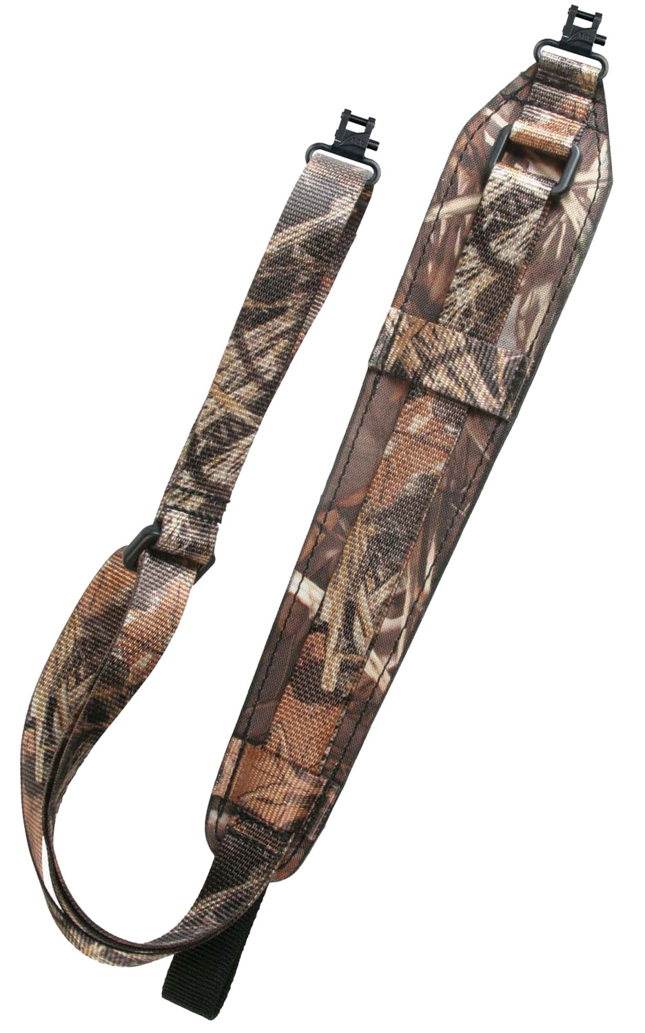 Padded Hunting Sling Swivels Fully Adjustable Camo w/ Antler Graphic 