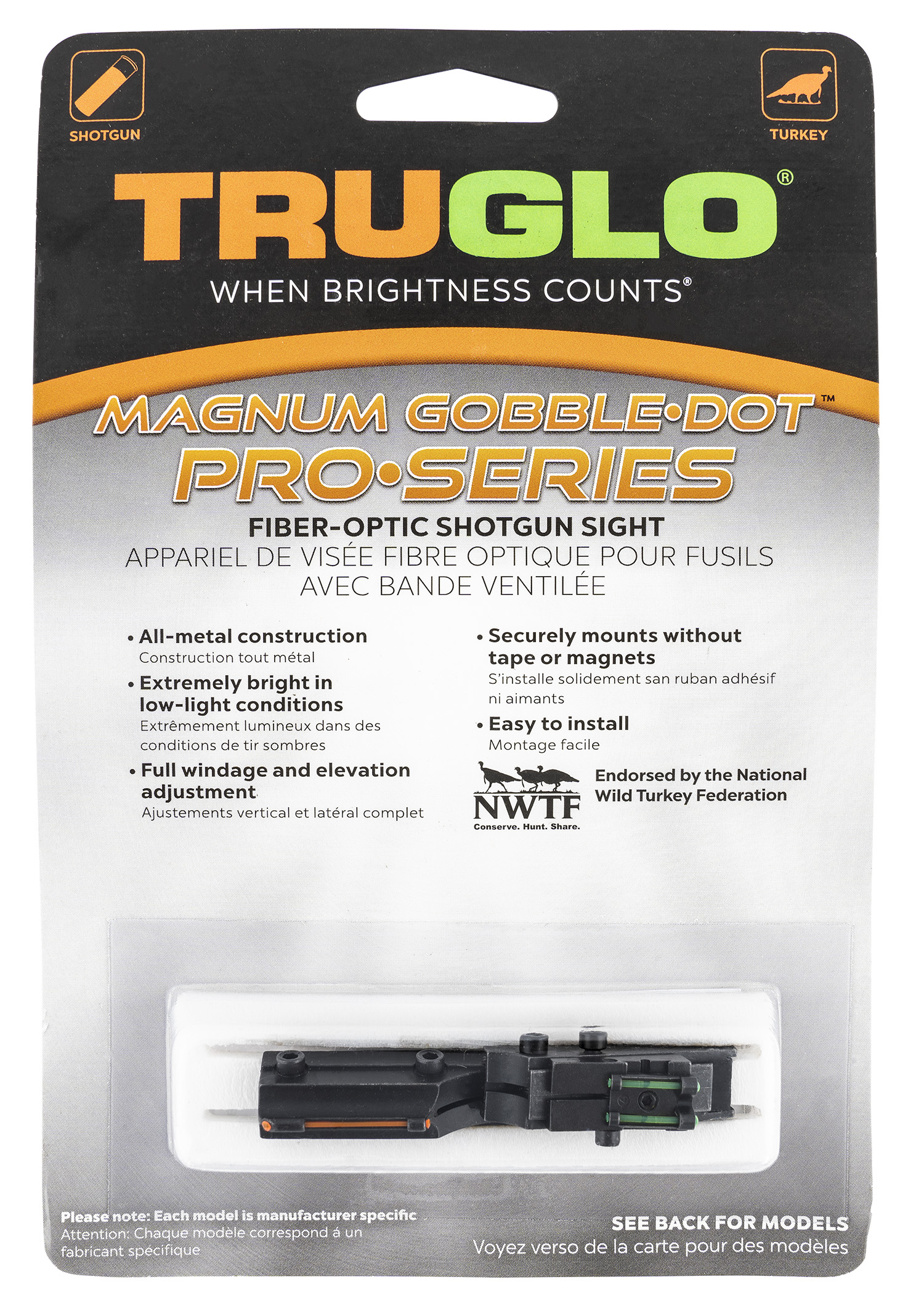 TRUGLO TG944D Pro-Series Magnum Gobble-Dot Universal Shotgun Sight
