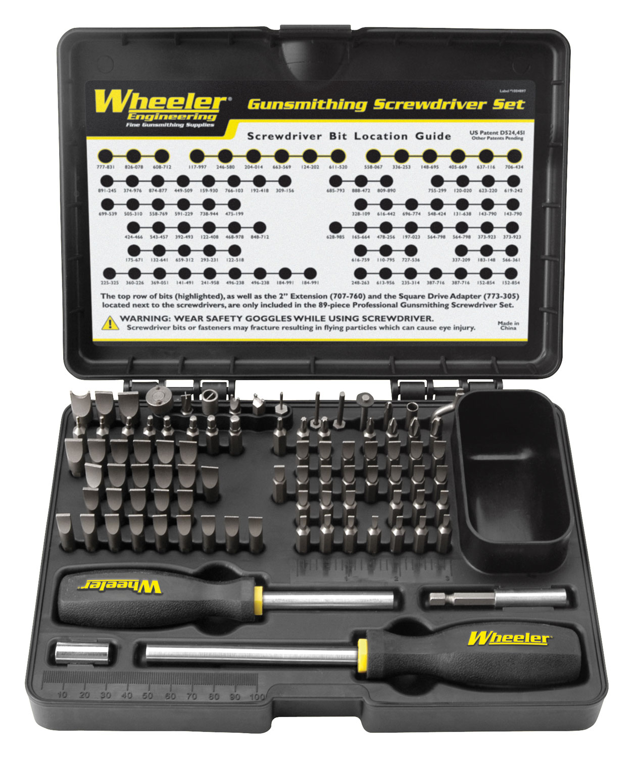 Wheeler Professional Gunsmithing Set  <br>  Screwdriver 89 pc.