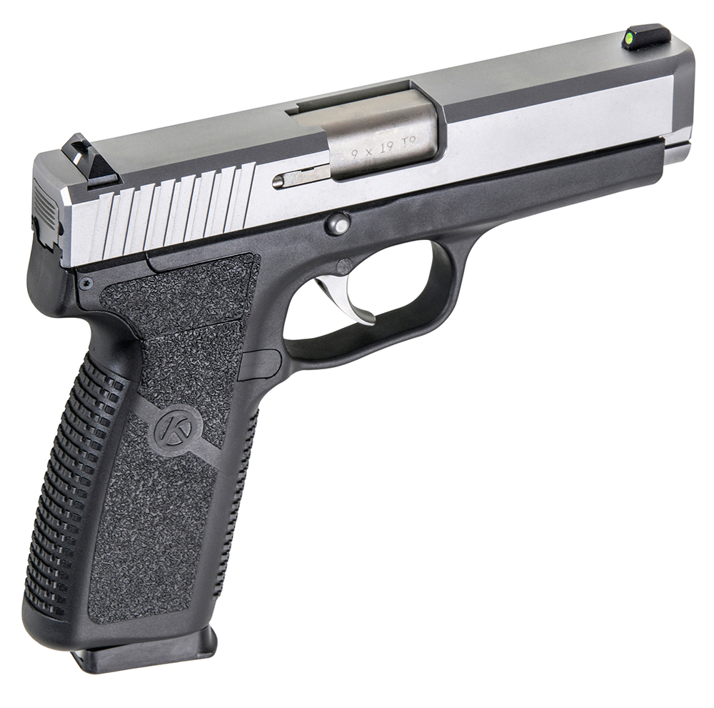 Kahr CM9 Pistol with Night Sights  <br>  9mm 3.1 in. Two Tone Black and Stainless 6 rd.