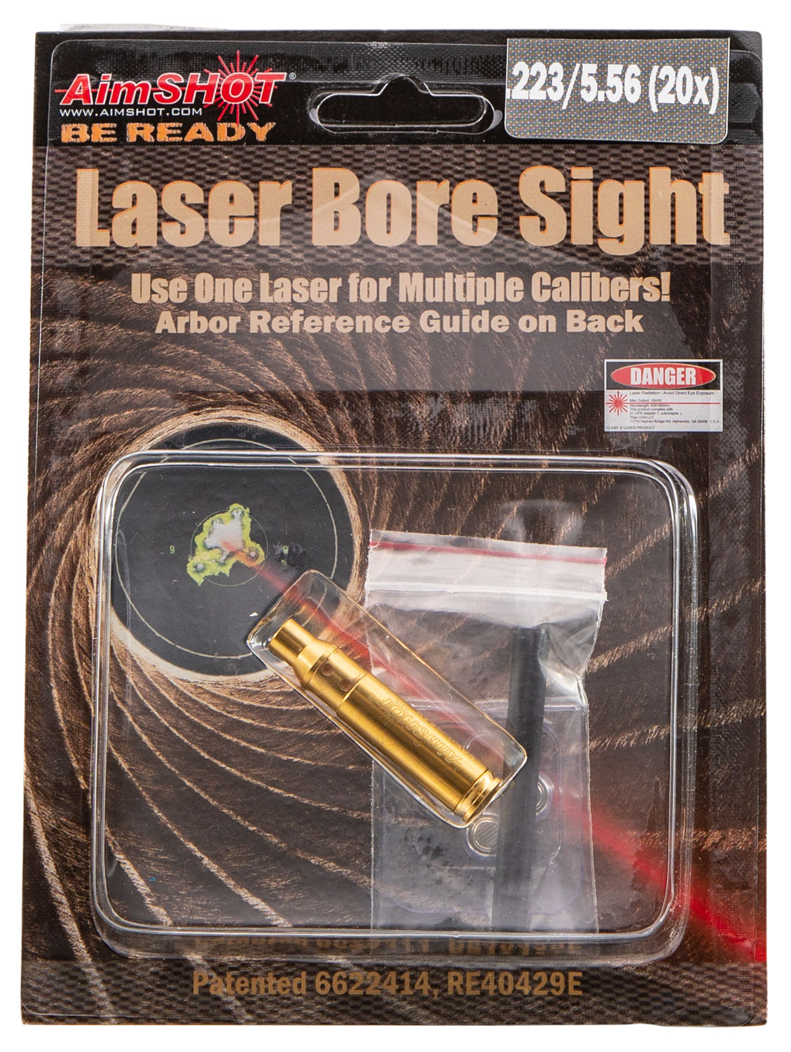 Aimshot BS22320X Laser Boresighter  Cartridge 223 Rem Brass 20X Brighter
