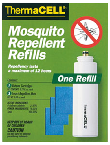 Thermacell R1 Repellent Refill  Effective 15 ft Odorless Repellent Effective Up to 12 hrs 1 Cartridge/3 Mats
