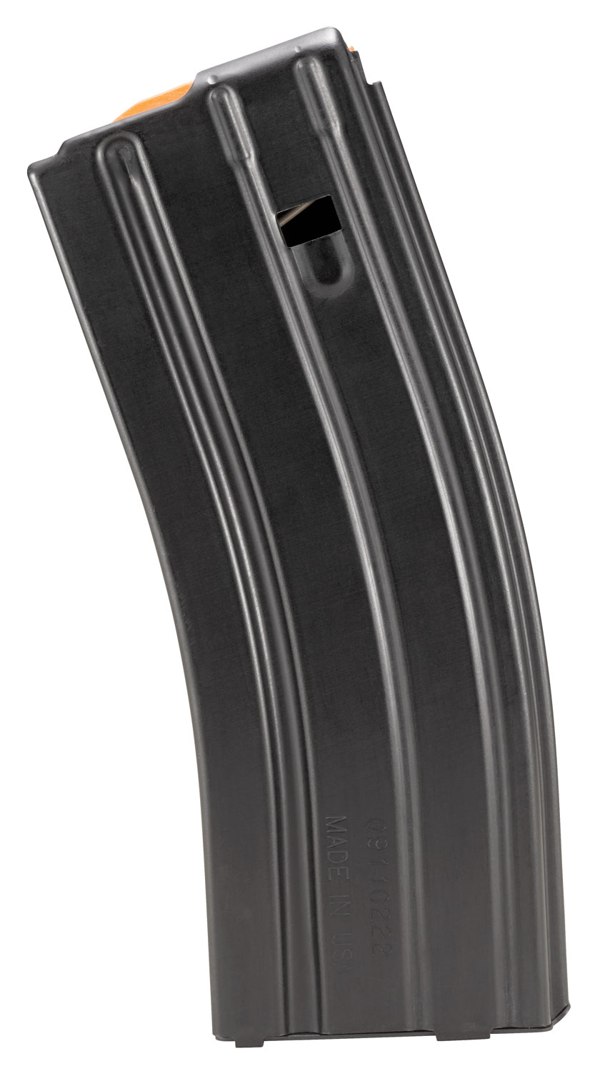 DuraMag 3023001178CP Speed Replacement Magazine Black with Orange Follower Detachable 30rd 223 Rem, 300 Blackout, 5.56x45mm NATO for AR-15
